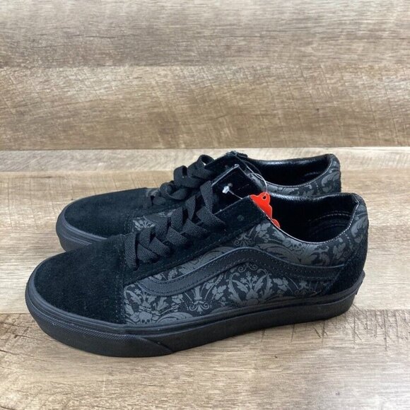 VANS Old Skool Skull Tapestry Raven Black SUPER RARE! Mens 5 Womens 6.5 NEW - Picture 4 of 10